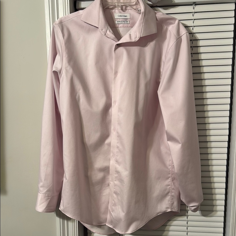 Calvin Klein Men's Pink Dress Shirt
